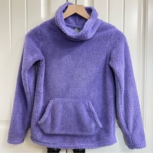 C9 by Champion Girls Fleece Funnel Neck Pullover in Purple, Size L (12/14)